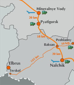 Destination to Elbrus area