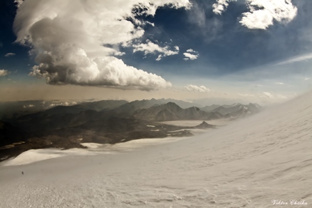 way to north Elbrus