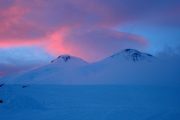Elbrus on sunset