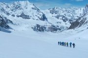 Ski tour in valley Adyr-su