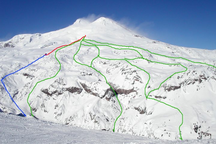 Off piste ski from Elbrus