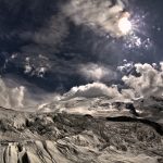 Glacier Karachaul under Elbrus – north Elbrus